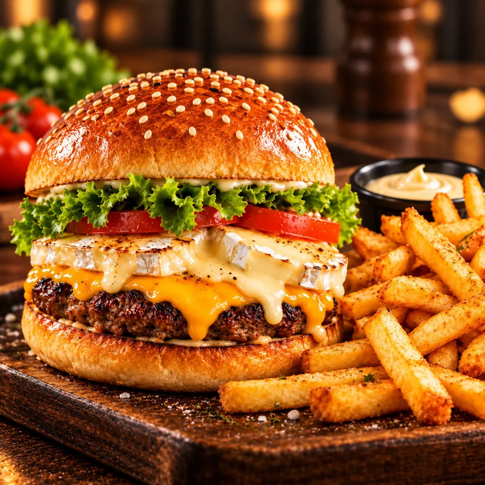 Burger camembert